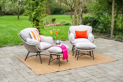 Logan zetel met voetenbank