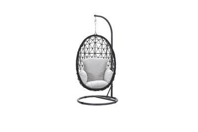 Chaise suspendue Panama noir/sable