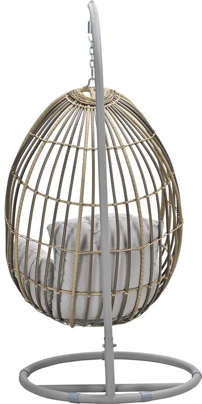 Panama hangstoel taupe/zand met wicker