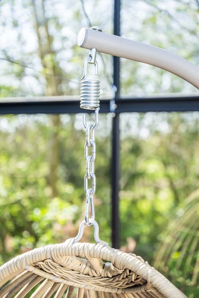 Panama hangstoel taupe/zand met wicker