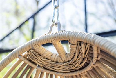 Panama hangstoel taupe/zand met wicker