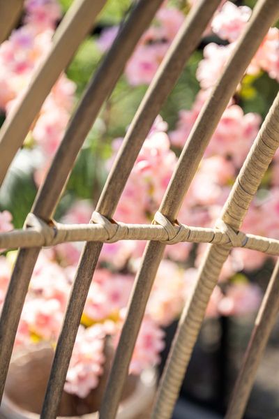 Panama hangstoel taupe/zand met wicker