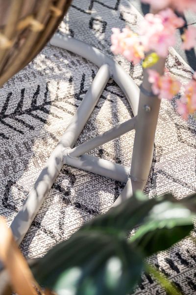 Panama hangstoel taupe/zand met wicker