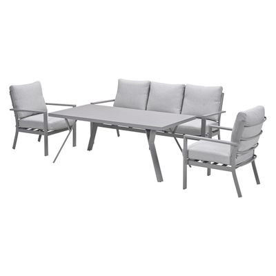 Sergio diningset taupe/zand