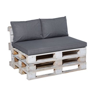 Palletkussen outdoor 120x80cm oxford grey