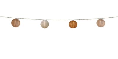 Solar lampion ocre/vanille/blanc  - 10 pièces