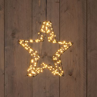 Ster 200led 3d metaal op batterij