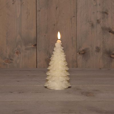 Bougie sapin de noël cire