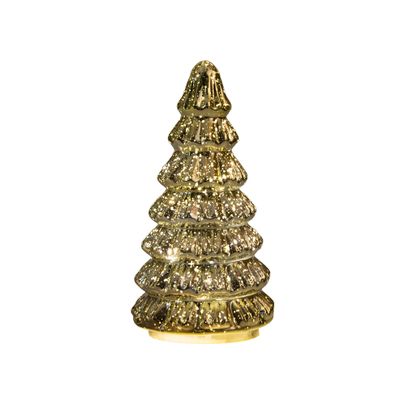 Sapin de noël en verre 10led