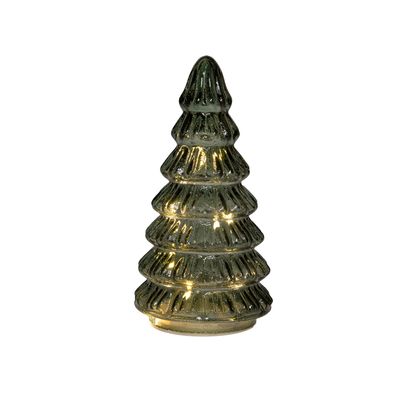 Sapin de noël en verre 10led