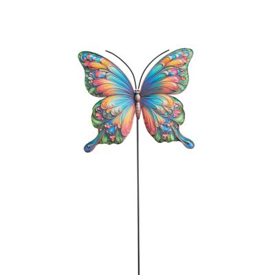 Vlinder op steker 61x17cm