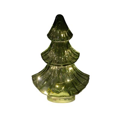 Sapin de noël en verre 10led