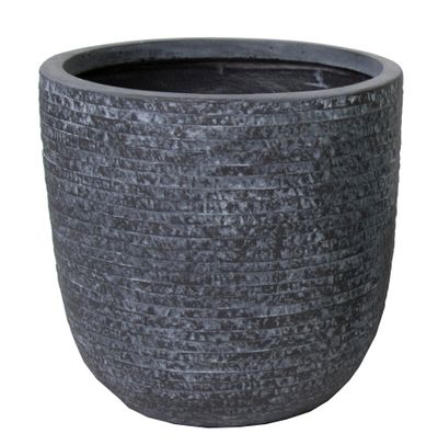 Utah egg pot graphite d25h25