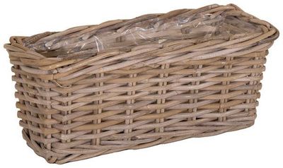 Mand Evi rechthoek naturel 40x15x17cm