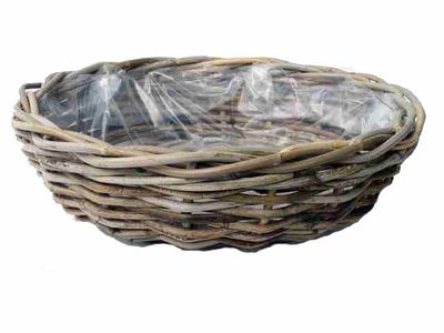 Plateau osier gris D41H12CM