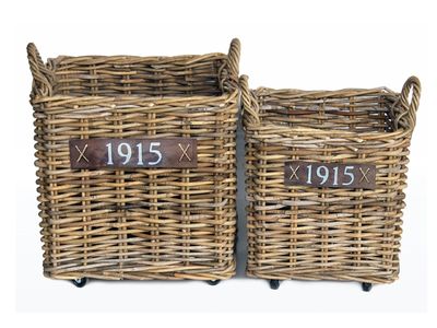 Rotan bak wielen 50x50h45 2dlg