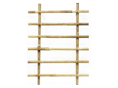 Wall frame rattan blond 60x6h100cm