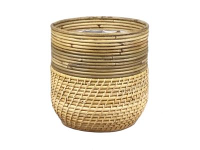Rayure pot/gris lombok/blond d24h24cm