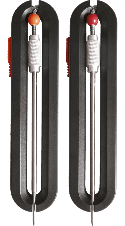 Sondes barbecue thermometer (rood en oranje)