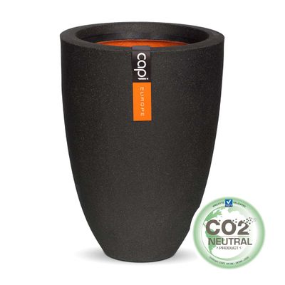 Vase élégant bas i 26x36 noir