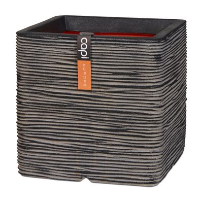 Pot carré rib 40x40x40 anthracite
