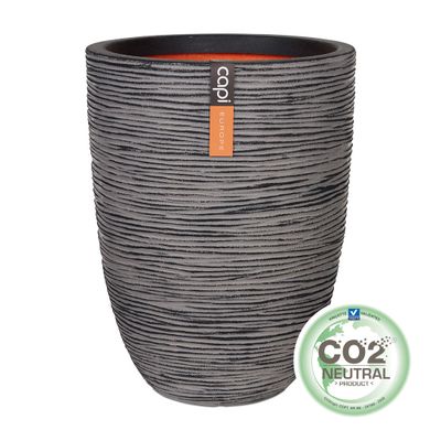 Vase élégant bas rib 46x58 anthracite