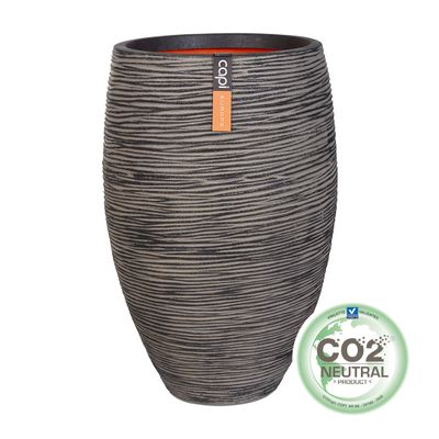 Vase deluxe rib 40x60 anthracite