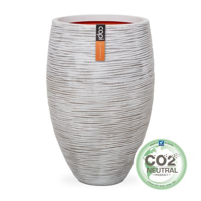 Vase deluxe rib 45x72 ivoire