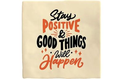 Carreau déco stay positive