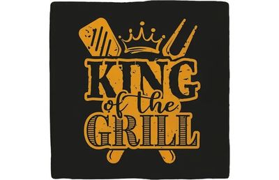 Tegel deco king of the grill black