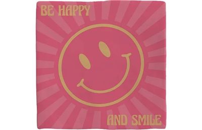 Carreau déco be happy and smile