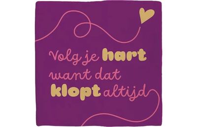 Tegel deco volg je hart