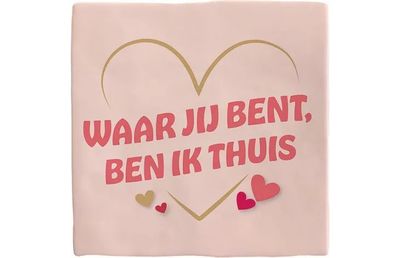 Tegel deco waar jij bent