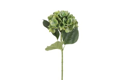 Kunstbloem hydrangea (kunst)zijde 15x15x65cm groen