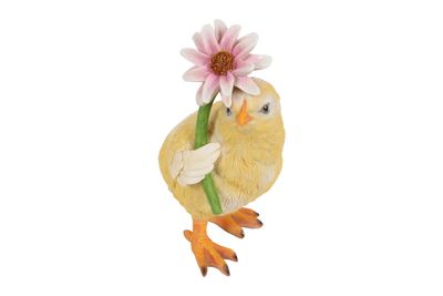Canard avec fleur