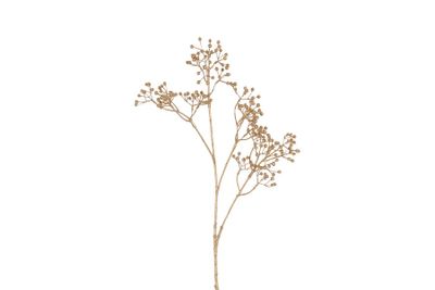 Baie artificielle ilex verticillata plastique 77x12x8.5cm doré