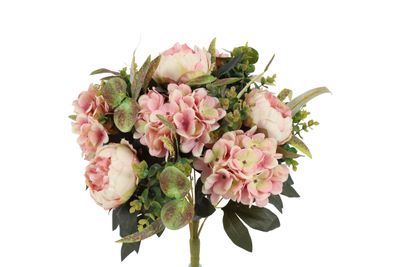 Kunstboeket peony hydrangea