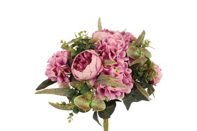 Kunstboeket peony hydrangea