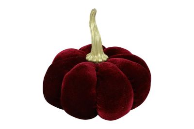 Pompoen nutmeg velvet stof 16x16x15cm paars