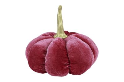 Pompoen nutmeg velvet stof 16x16x15cm paars