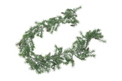 Guirlande picea glauca (kunst)zijde 10x10x180cm groen