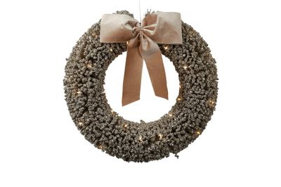 Couronne de noël milly plastique rond 40x10x40cm doré