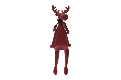 Rendier velvet adrian stof 27.9x27x83.8cm bordeaux
