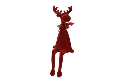 Rendier velvet adrian stof 20.32x20x59.68cm rood