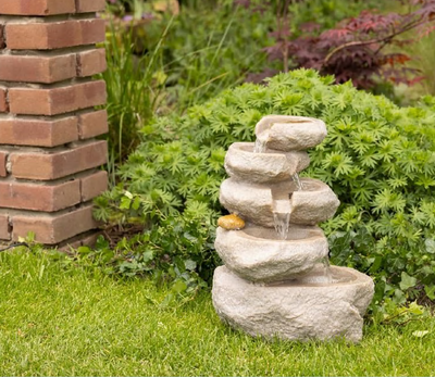 Fontein rotsen licht