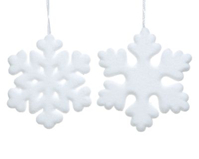 Sneeuwvlok foam20cm wit
