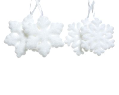 Sneeuwvlok foam11cm wit