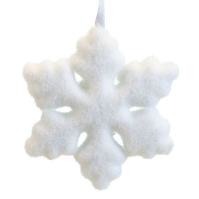 Sneeuwvlok foam11cm wit