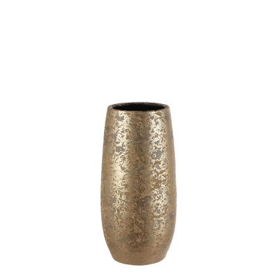 Clemente vaas rond goud - h35xd17,5cm