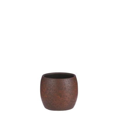 Lester pot rond roest stone - h14xd16cm